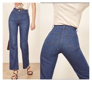 Reformation Willow Jeans - sustainable high waisted 70s retro denim pants